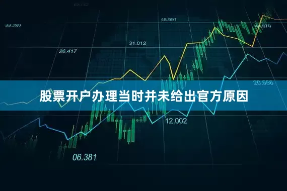 股票开户办理当时并未给出官方原因